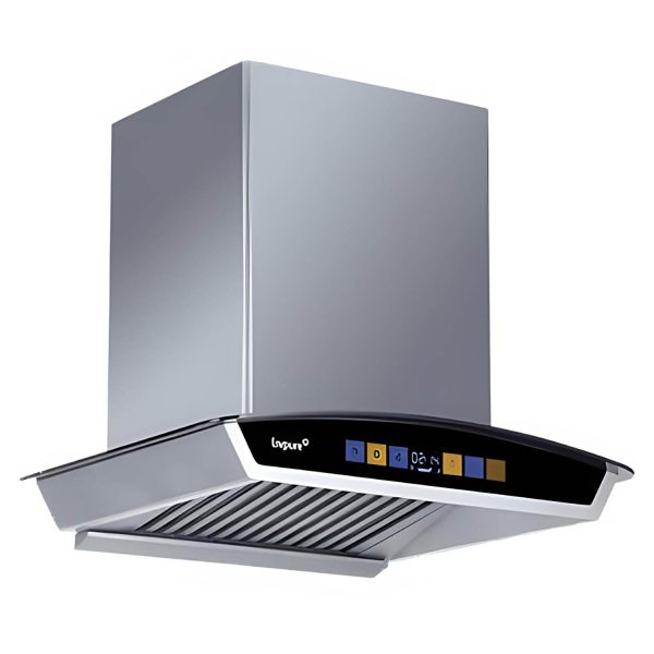 Livpure Flint Arc BLDC, 60 CM Chimney with Digital Touch, Motion Sensor, Autoclean, BLDC Motor and 9 Speed Control, Black