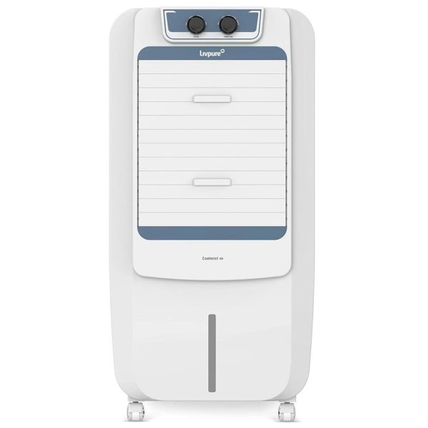 Livpure Coolmist 48L Personal Air Cooler with Honeycomb Pads & Ice Chamber, White