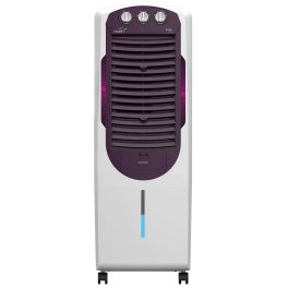 V-Guard Aikido 25L Tower Air Cooler with Honeycomb Pads & 4D Air Circulation, White