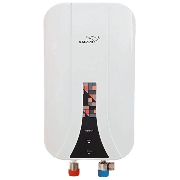 Vgaurd Maha, 3L Instant Water Heater with 6.5 Bar Pressure, Stainless Steel Material, Auto Cut-off System and LED Indicators, White