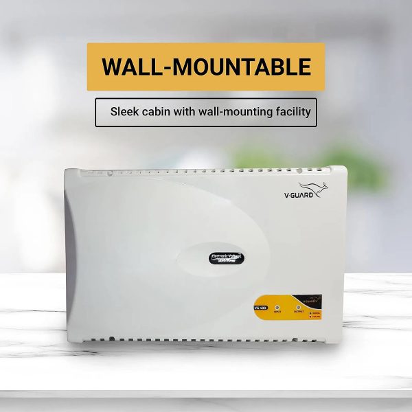 Vguard VG400, Stabilizer for 1.5 Ton AC with Low and High Voltage Cut-off Protection, Intelligent time delay system, Built in Thermal Overload Protection and 3 Year Warranty, White