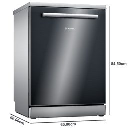 Bosch SMS4HMB62T, 15 Place Freestand Dishwasher with Eco Silence Drive, Aqua Sensor, Automatic Detergent Detector and Wi-Fi Supported, Black
