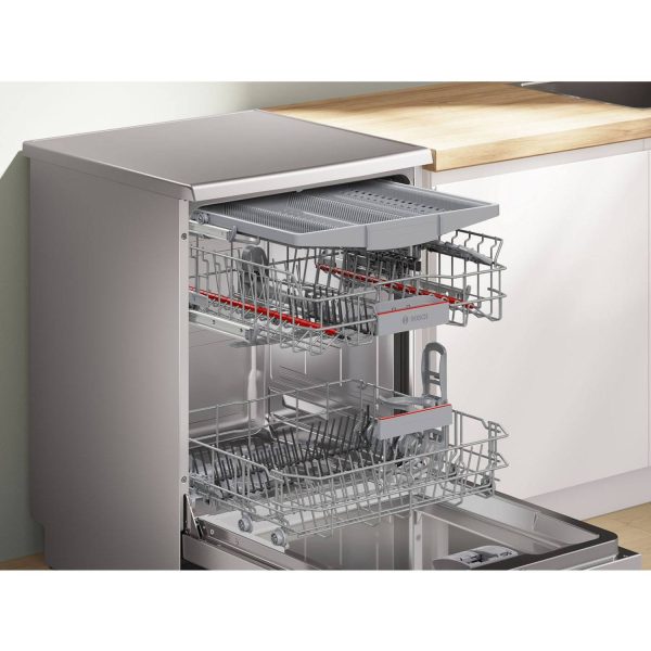 Bosch SMS4HMB62T, 15 Place Freestand Dishwasher with Eco Silence Drive, Aqua Sensor, Automatic Detergent Detector and Wi-Fi Supported, Black