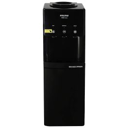 Voltas Spring RV, Water Dispenser with Refrigerator with Normal,Cold & Hot Tap, Black