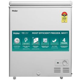 Haier HFC-145SM5 Single Door Convertible Deep Freezer, White