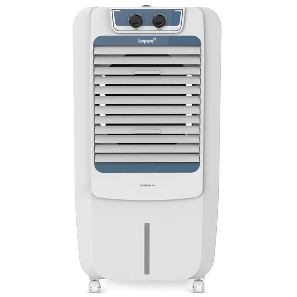 Livpure Coolmist 48L Personal Air Cooler with Honeycomb Pads & Ice Chamber, White