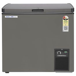 Voltas CVF205SA2 Single Door Convertible Deep Freezer with 2 Star, Grey