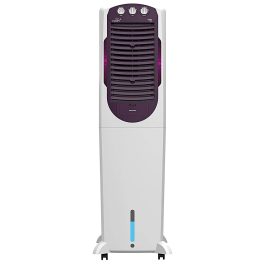 V-Guard Aikido 50L Tower Air Cooler with Honeycomb Pads & 4D Air Circulation, White