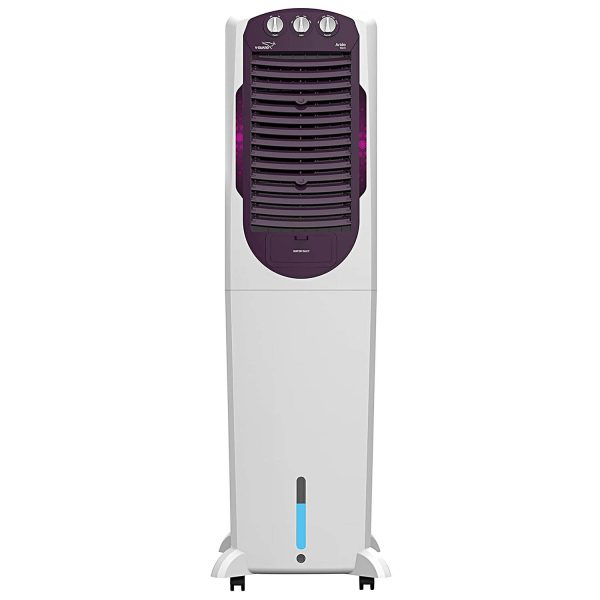 V-Guard Aikido 50L Tower Air Cooler with Honeycomb Pads & 4D Air Circulation, White