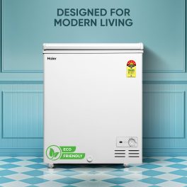 Haier HFC-145SM5 Single Door Convertible Deep Freezer, White