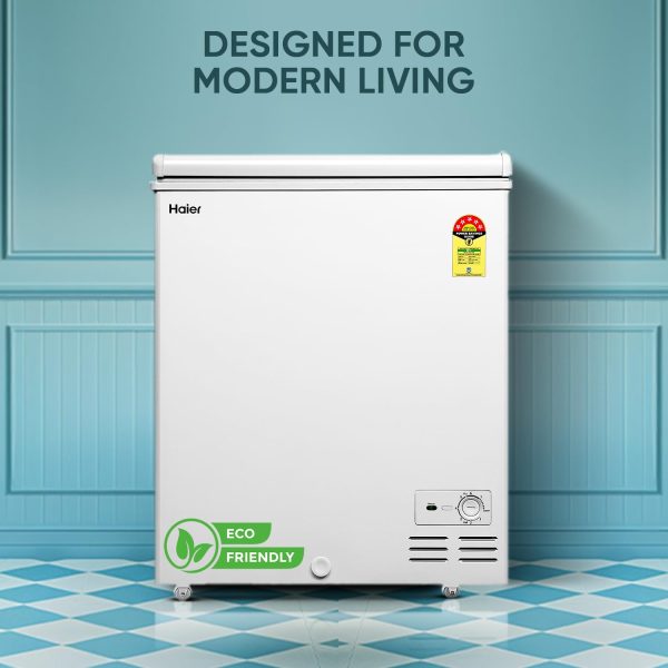 Haier HFC-145SM5 Single Door Convertible Deep Freezer, White