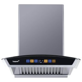 Livpure Flint Arc BLDC, 60 CM Chimney with Digital Touch, Motion Sensor, Autoclean, BLDC Motor and 9 Speed Control, Black