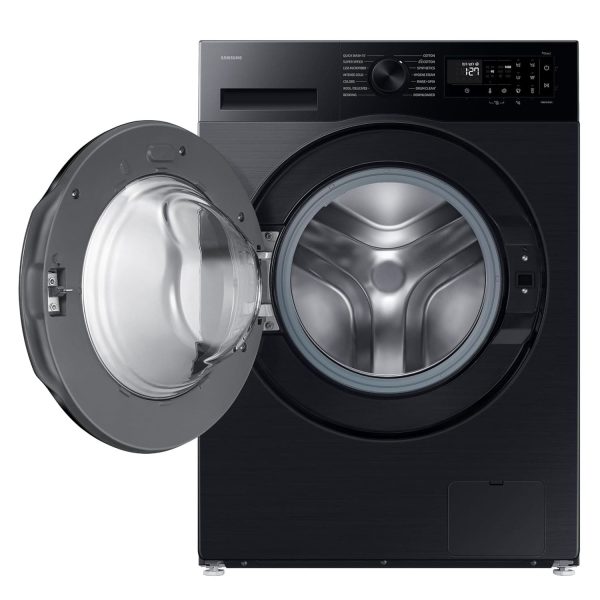 Samsung WW12DG5B24ABTL, 12 KG Fully Automatic Front Load Machine with 5 Star Rating, In-built Heater, Wi-Fi, 39 Minute Wash and 20 Year Compressor Warranty, Black