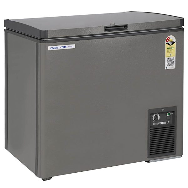 Voltas CVF205SA2 Single Door Convertible Deep Freezer with 2 Star, Grey