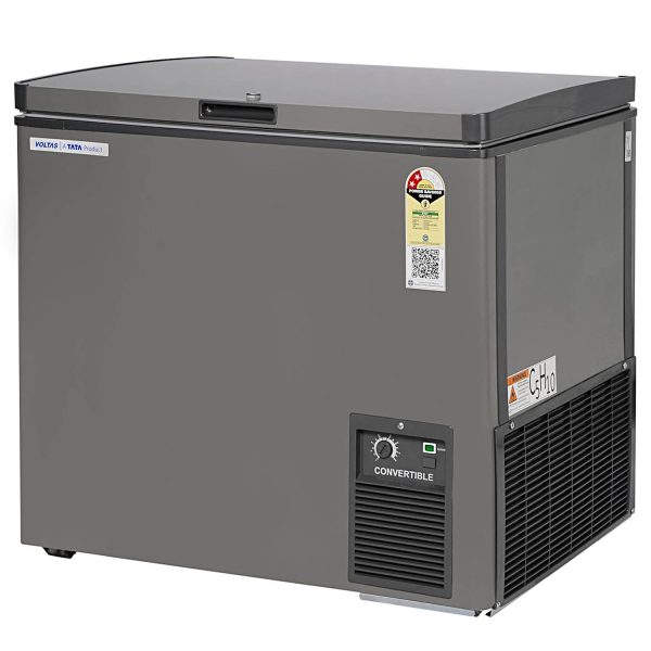 Voltas CVF205SA2 Single Door Convertible Deep Freezer with 2 Star, Grey