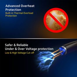Vguard VG500, Stabilizer for 2 Ton AC with Low and High Voltage Cut-off Protection, Intelligent time delay system, Built in Thermal Overload Protection and 3 Year Warranty, White