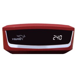 Vguard VSDI50, Stabilizer for Up-To 450 Litre with Digital Display System, Intelligent time delay System, ABS Cabinet and 5 Years Warranty, Red Cherry