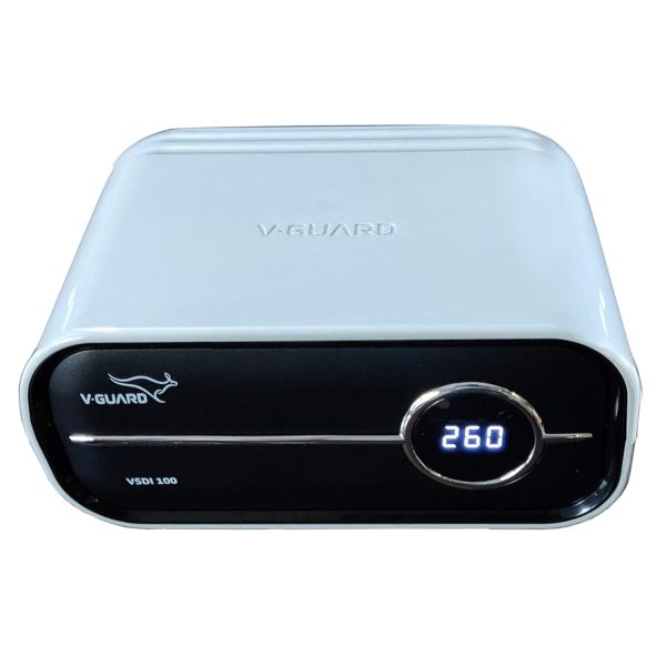 Vguard VSDI100, Stabilizer for Up-To 900 Litre with Digital Display System, Intelligent time delay System, ABS Cabinet and 5 Years Warranty, Grey