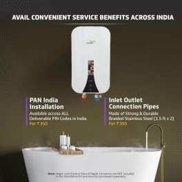Vgaurd Maha, 3L Instant Water Heater with 6.5 Bar Pressure, Stainless Steel Material, Auto Cut-off System and LED Indicators, White