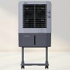 Kenstar Faratta 51 L, Personal Air Cooler with Quadraflow Technology, Double Ball Bearing Motor, 3 Wood Wool Cooling Pads and Powerful Fan, Grey