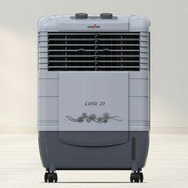 Kenstar Personal Air Cooler with Honeycomb Cooling Pads & Collapsible Louvers (Little HC, Grey)