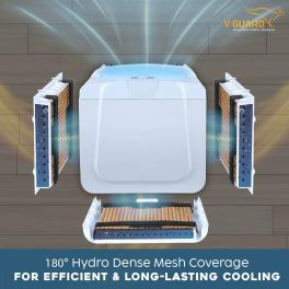 V-Guard Airotron 33L Personal Air Cooler with HoneyComb Pads & Ice Chamber, Grey