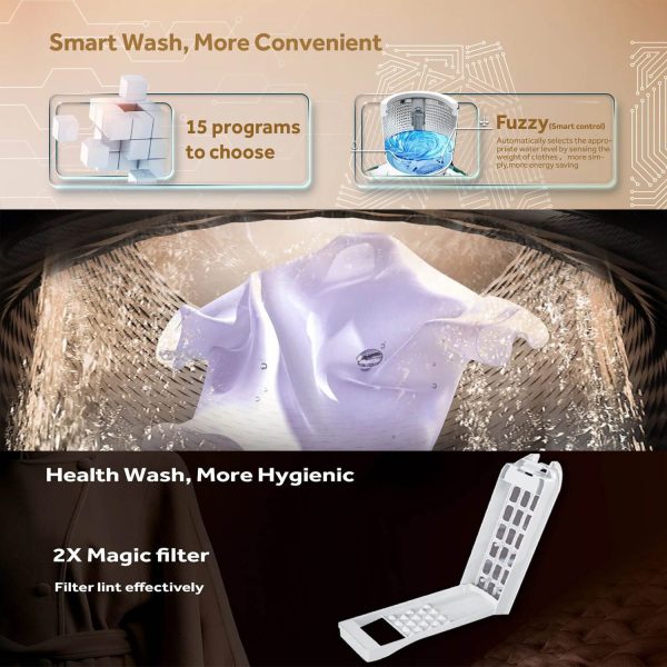 Haier 9 KG Top-Load Machine (HWM90-H678ES8, Dark Silver)