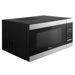 Haier HIL3001ARSB, 30 Litre Convection Microwave with In-built Air Fryer Function, Motorized Rotisserie and Stainless Steel Cavity, Black