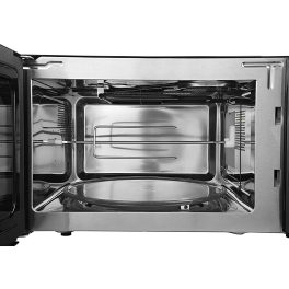 Haier HIL3001ARSB, 30 Litre Convection Microwave with In-built Air Fryer Function, Motorized Rotisserie and Stainless Steel Cavity, Black