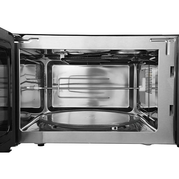 Haier HIL3001ARSB, 30 Litre Convection Microwave with In-built Air Fryer Function, Motorized Rotisserie and Stainless Steel Cavity, Black