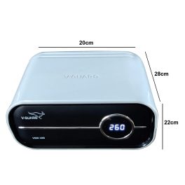 Vguard VSDI100, Stabilizer for Up-To 900 Litre with Digital Display System, Intelligent time delay System, ABS Cabinet and 5 Years Warranty, Grey