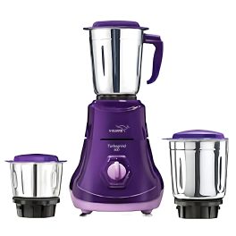 Vguard Turbogrind, 500 Watt 3 Mixer Grinder with Stainless Steel Jars, Sintered bush design and 2 year Warranty, Purple