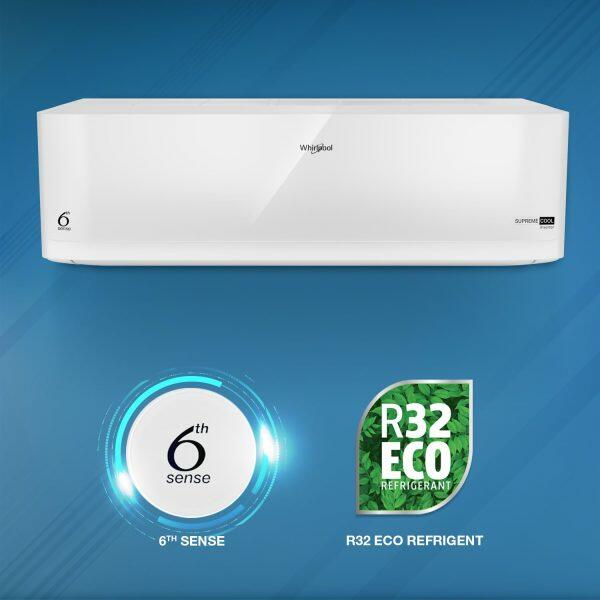 Whirlpool Supreme Cool 2 Ton 3 Star Inverter Split AC with 5-in-1 Convertible, White