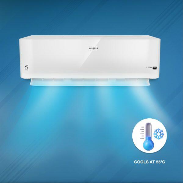 Whirlpool Supreme Cool 2 Ton 3 Star Inverter Split AC with 5-in-1 Convertible, White