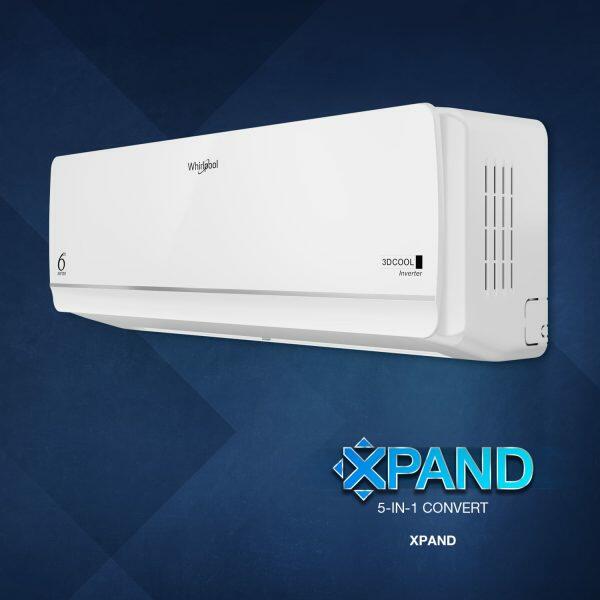 Whirlpool 3D Cool 1.5 Ton 5 Star Inverter Split AC with 5 in 1 Convertible, White