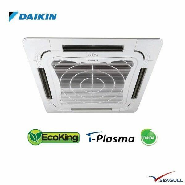 Daikin FCQF48ARV16 3.8 Ton 4 Star Non-Inverter Cassette AC with Fresh Air Intake, White