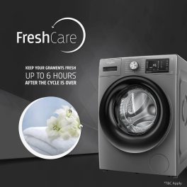 Whirlpool XO9012BZV, 9 KG 1200 RPM 5 Star Fully Automatic Front Load Machine with Inverter Direct Drive Motor, Built-in heater, Steam Wash and 3 Year Warranty, Valcano Grey