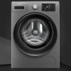 Whirlpool XO9012BZV, 9 KG 1200 RPM 5 Star Fully Automatic Front Load Machine with Inverter Direct Drive Motor, Built-in heater, Steam Wash and 3 Year Warranty, Valcano Grey