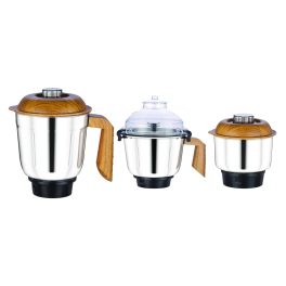 Morphy Brut Xtra, 800 Watt 3 Jar Mixer Grinder with Alluminium Jar Base, Overload Protection for Motor, Stainless Steel Jar and Break Resitant Jar handles and Dome Cap, White