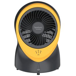 Symphony Mini Portable Air Cooler with Touch Control, 3 Speed Adjustable Mode, Adjustable Air Outlet & Water/Ice Inlet, Yellow, Buddy
