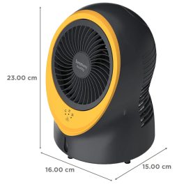 Symphony Mini Portable Air Cooler with Touch Control, 3 Speed Adjustable Mode, Adjustable Air Outlet & Water/Ice Inlet, Yellow, Buddy