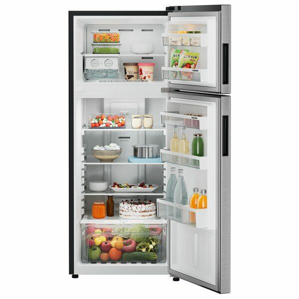 Liebherr TCPSiB 2401 245L 2 Star inverter Double Door Refrigerator, 20 Years Warranty on Compressor, Silver steel