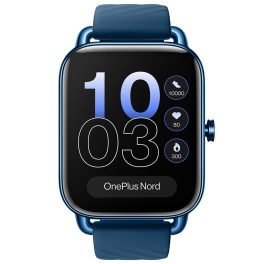 Oneplus OPBBE221, Oneplus Nord Watch with 1.78 Amoled Display, 60 Hz Refresh Rate, 10 Days Battery, Heart Rate and Stress Monitor, Deep Blue