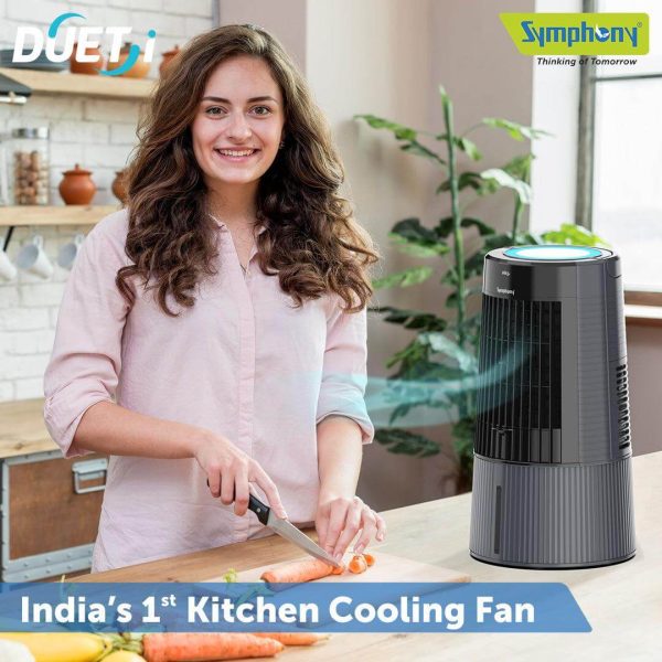 Symphony Duet-I Cooling Fan, Grey