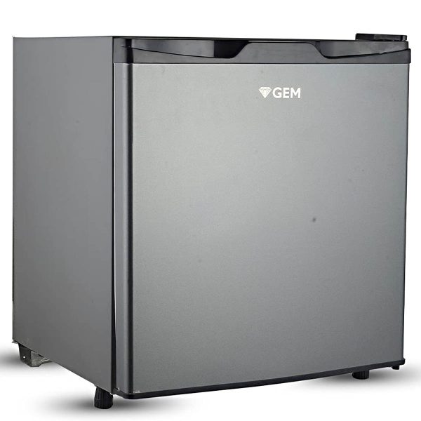 GEM GRDN-70DGWC, 50 Litre Minibar Fridge with 1 Star Rating and Rotary Compressor, Silver