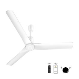 Atomberg Aris 1200, 48 Inch BLDC Ceiling Fan with IOT, Remote Control, LED Light and Award Winning Sleek Design, Marble White