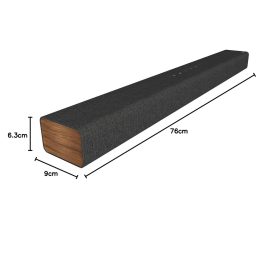 LG SP2, 100 Watt 2.1 Channel Soundbar with built in subwoofer, AI Sound Pro and Eco Friendly Design, Black
