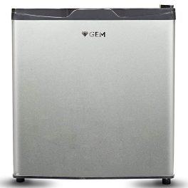 GEM GRDN-70DGWC, 50 Litre Minibar Fridge with 1 Star Rating and Rotary Compressor, Silver