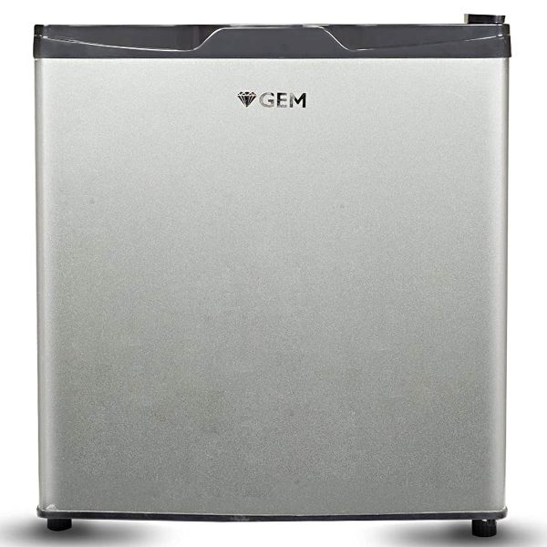 GEM GRDN-70DGWC, 50 Litre Minibar Fridge with 1 Star Rating and Rotary Compressor, Silver