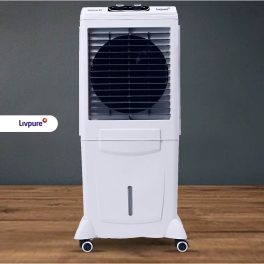 Livpure Multicool 60L Mini Desert Air Cooler with Honeycomb Pads & Water Level Indicator, White